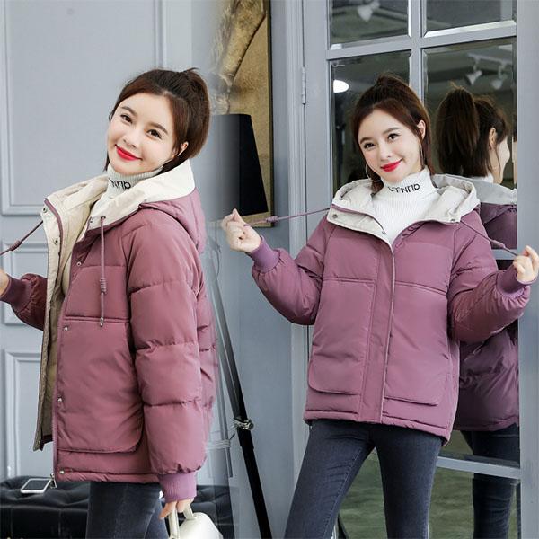 Winter Down Cotton Jacket Women Parka Loose Long Sleeve Coat Thicken Plus Size Jacket Coat Padded