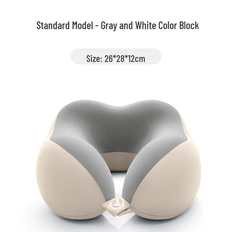 U-förmiges Reise-Nackenkissen aus Memory-Schaum für Flugzeug und zervikale Unterstützung