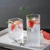Cartoon Print High Borosilicate Glass Square Cup for Juice, Coffee, and Cold Drinks
