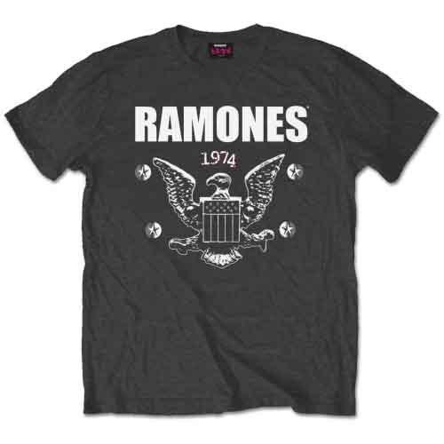 

Ramones 1974 Eagle T-Shirt Grey New XXL