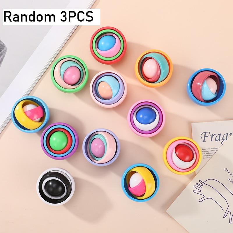 3D Rotation Sphere Fidgeting Gyro Tactile Toys Hand Fidgeting Spinner Gyroscope Toys For 5 To 10   Stress Relief Toy