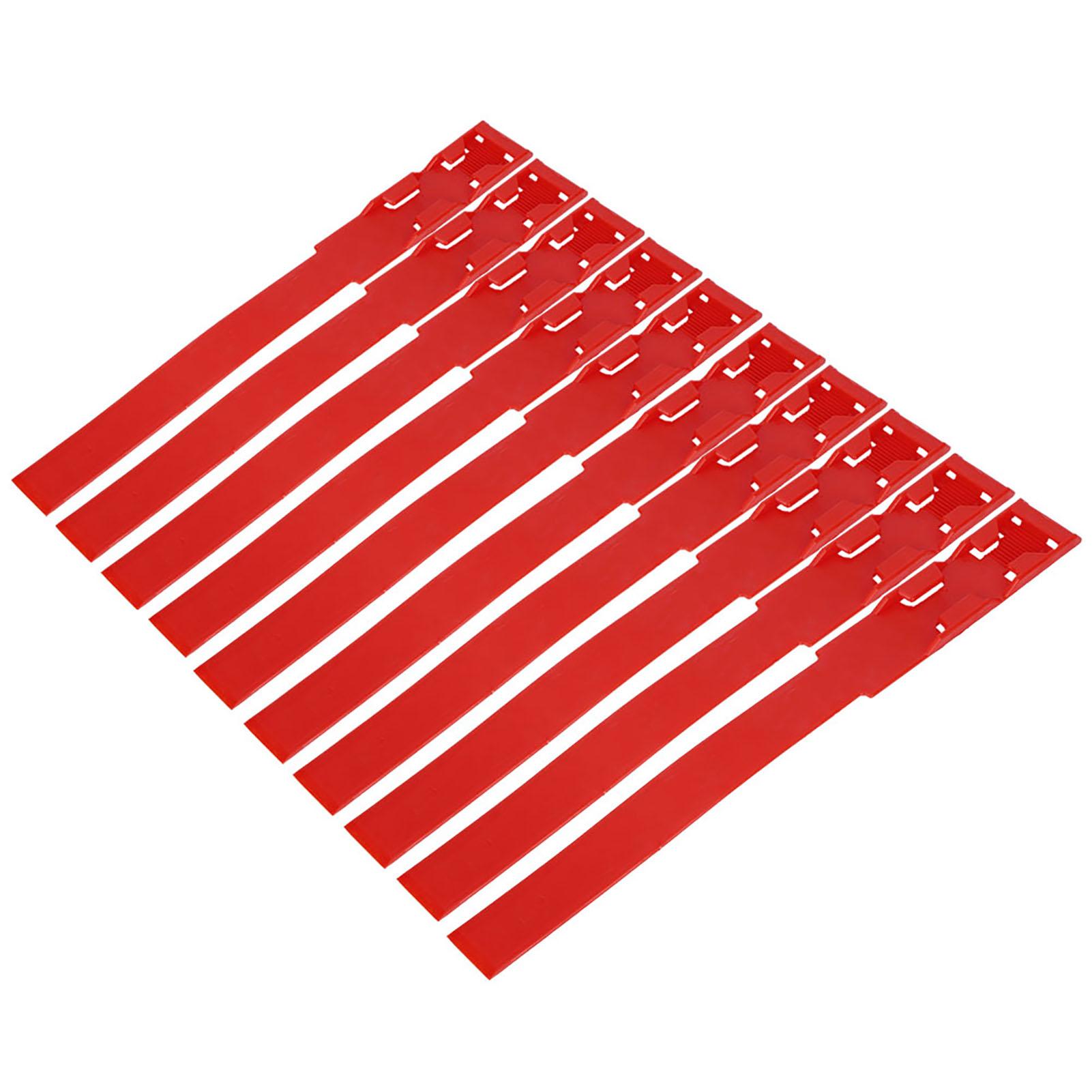 

10 шт. Ідентифікаційні бирки-кільця для худоби, биків, корів, засоби для маркування сільськогосподарських тварин червоний