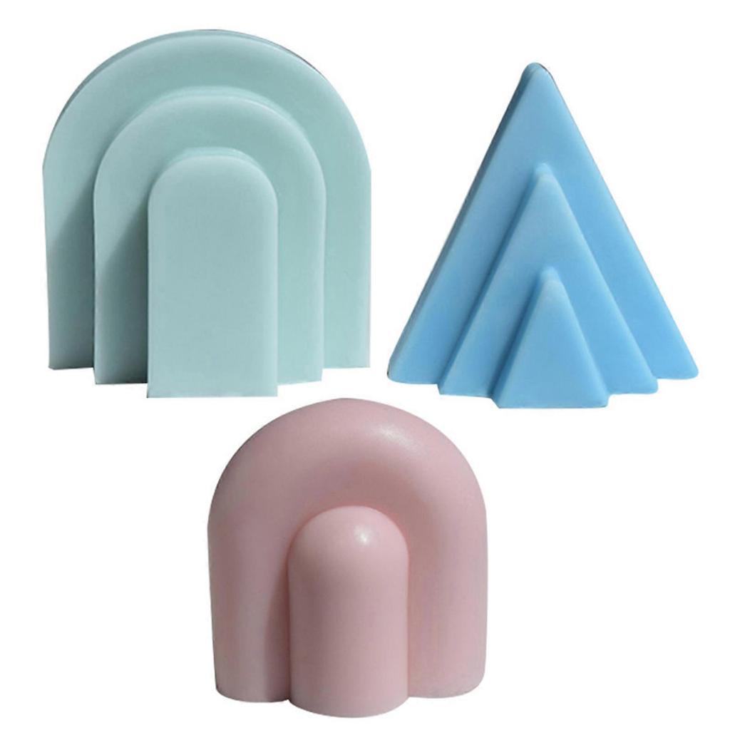 Geometric Shape Candle Mold Silicone Mold for Candle Making Resin Epoxy Molds Handmade Soap Mold Craft Home Decorations