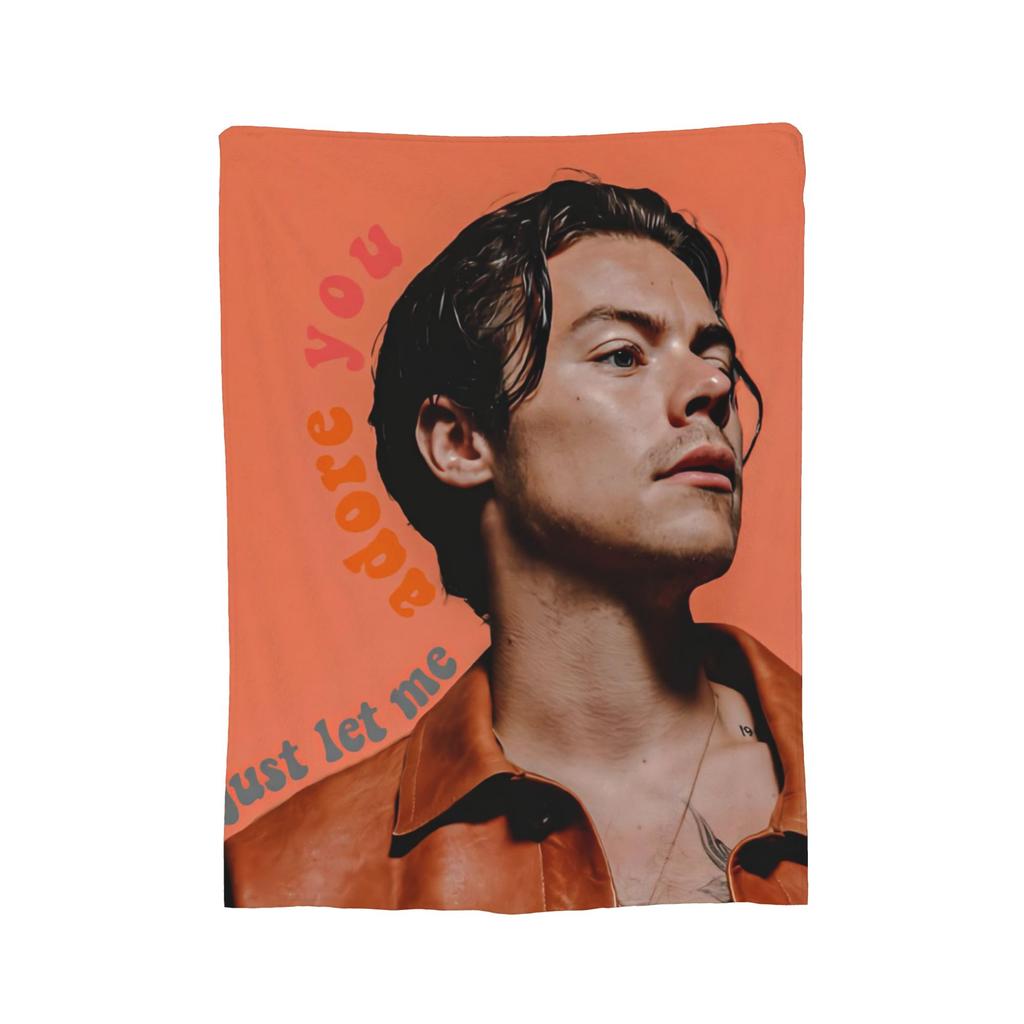 Harry Styles Deka Korálový Fleece Plyš Tištěná Prodyšná Lehká Tenká Přehozovádeka pro Domácnost Pohovku Přehoz na Postel