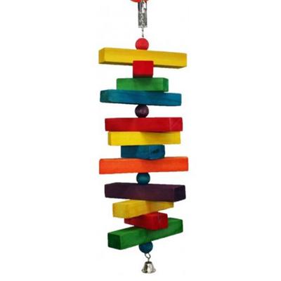 Jumbo-Blöcke Papageienspielzeug mit Glocke