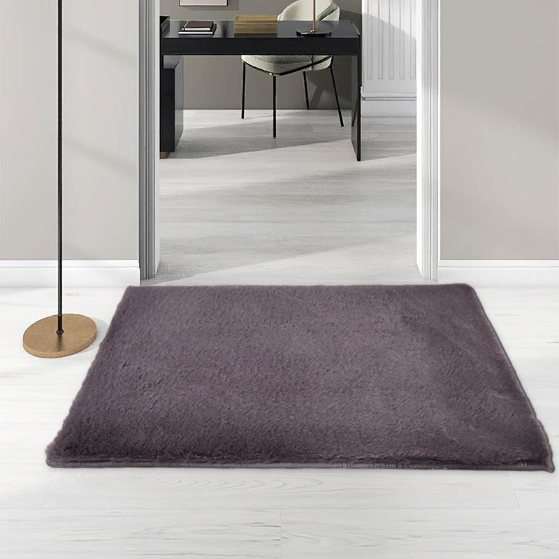 

Nordic Plush Carpet Длинный ворс Плавающий оконный коврик Коврик для входной двери Простой прикроватный коврик 40*60cm