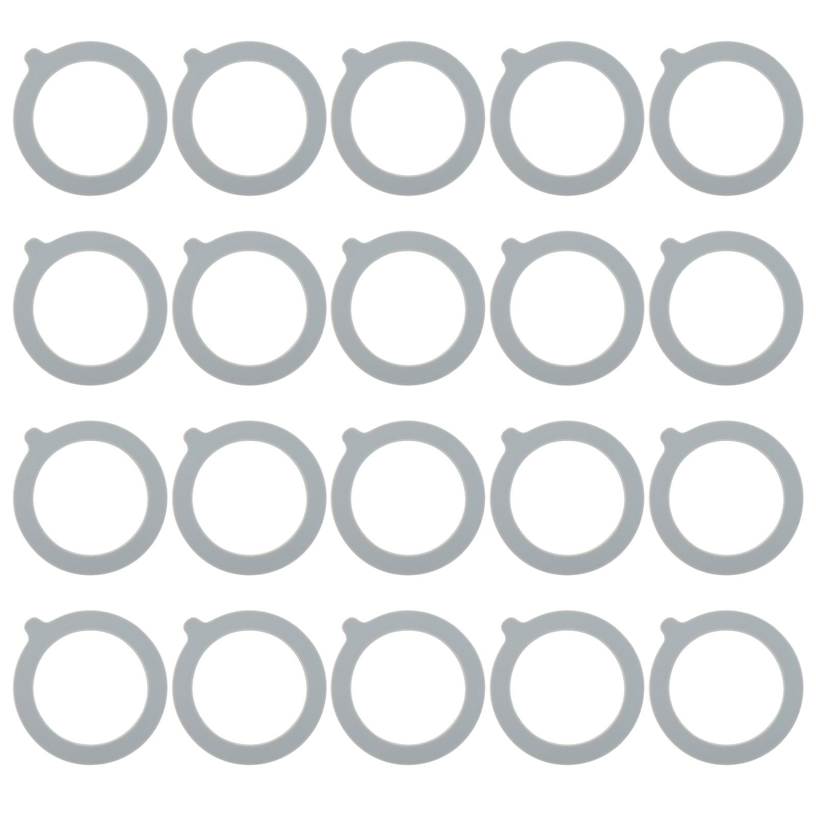 

20 шт. Кільця для герметизації банок Герметична силіконова заміна прокладки Герметичні кільця для звичайних банок для консервування сірий