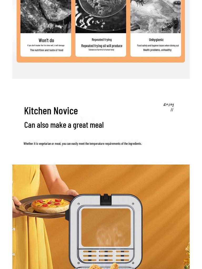 Electric Deep Fryer, 2.5L Large Capacity, with Fry Basket for French Fries