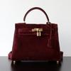 A Small and Light Luxury Lady's High-end Sheepskin Large-capacity Handbag, a Single-shoulder Crossbody Leather Women's Bag