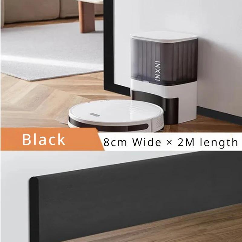 2M Waterproof Enclosure Self Adhesive Skirting Line 3D Wall Sticker Thickened Anti-collision Decoration Corner Line