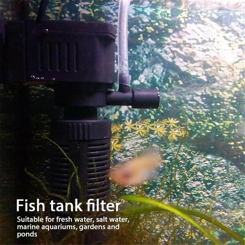 2W Mini Fish Tank Filter Pump Aquarium Sponge Filtering Accessories