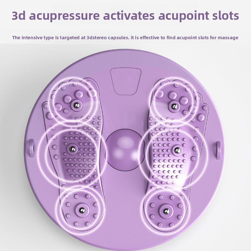 360° Rotating Magnetic Waist Massager – Extra Large Foot Acupressure Disc with Reflexology Nodes for Home Fitness & Relaxation