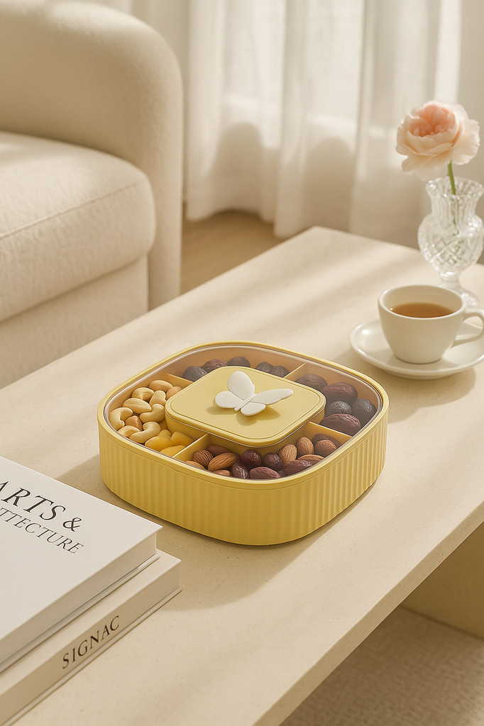 Snack Aufbewahrungstablett Leichter Luxus Fach Multifunktional Lebensmittelqualität Einzigartig Frucht