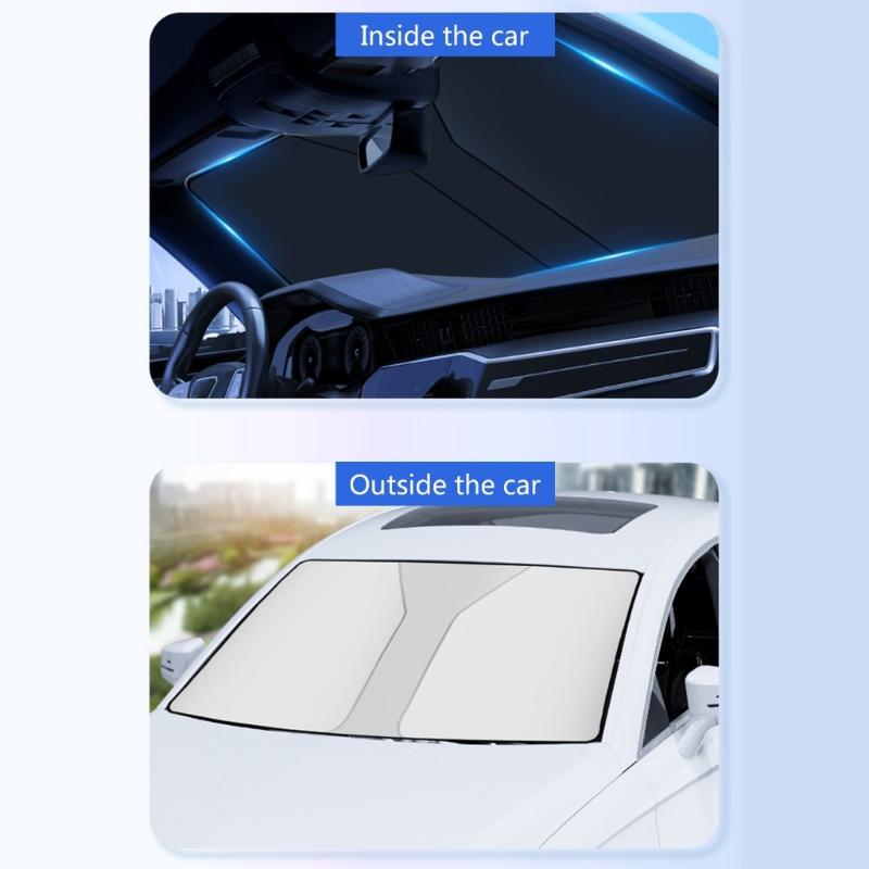 Car Interior Windshield Cover Sunshades Umbrellas Foldable Covers UV Block Front Window Protect Vehicle from Heat
