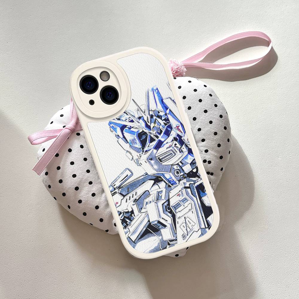 

Cartoon G-Gundams Leather Phone Case For IPhone 16 15 14 13 12 11 Pro Max Plus Shockproof Cover iphone 12