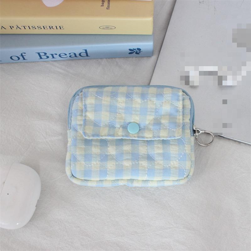 Cute Cartoon Floral Quilting Document Storage Bag Card Wallet Coin Purse ID Card Holder Driver's License Holder Badge Holder