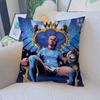 E-Erling B-Braut FootballStar H-Haaland Poduszka Poduszka Anime Pokrowiec na Poduszkę do Kanapy Łóżka Zagłówek Pokrowiec na Poduszkę 45x45 cm Moda