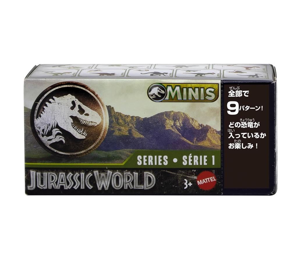 Mattel Jurassic World Minifigure Box Assortment 2024 1 3 and Vol. [Blind Pack] [Dinosaur Toy] [Ages Up] 986G-GWP38