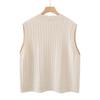 2026 Spring Plus Size V-Neck Knit Sweater Vest for Women