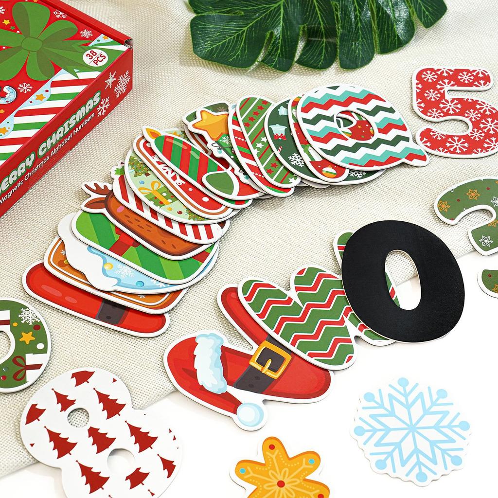 'S Learning Magnets Educational Christmas Refrigerator Sticker Christmas Fridge Magnet Rubber Decorative Fridge Magnet