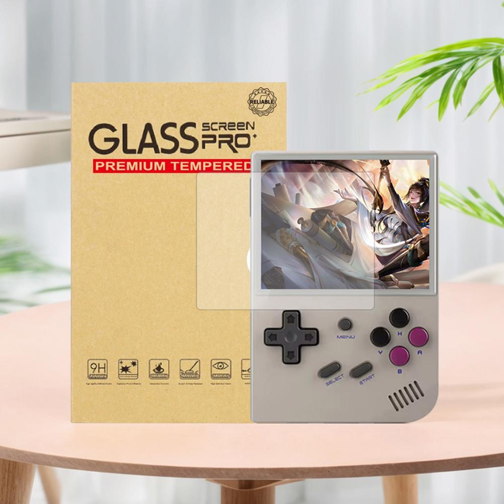 Tempered Glass Screen Protector 9H HD Tempered Glass Film Screen Tempered Film for Anbernic RG35XX/RG35XX Plus Game Accessories