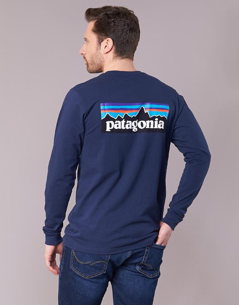 Patagonia Long Sleeve Logo Responsibility Ms Logo CNY S Men's P-6 L/S P-6 Responsibili-Tee