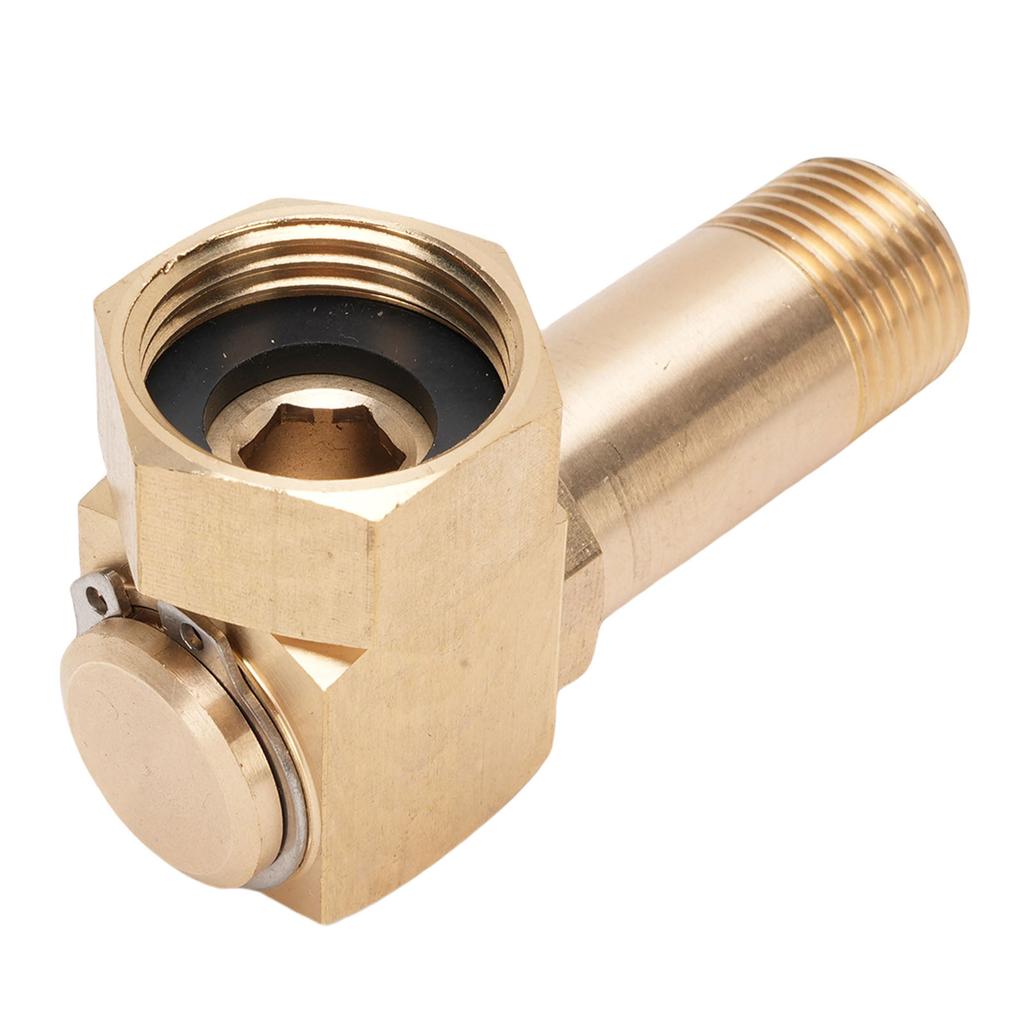 Gartenschlauchadapter 1 Zoll GHT Zinklegierung Gartenschlauchwickler-Anschluss Schwenkbarer Winkelverbinder