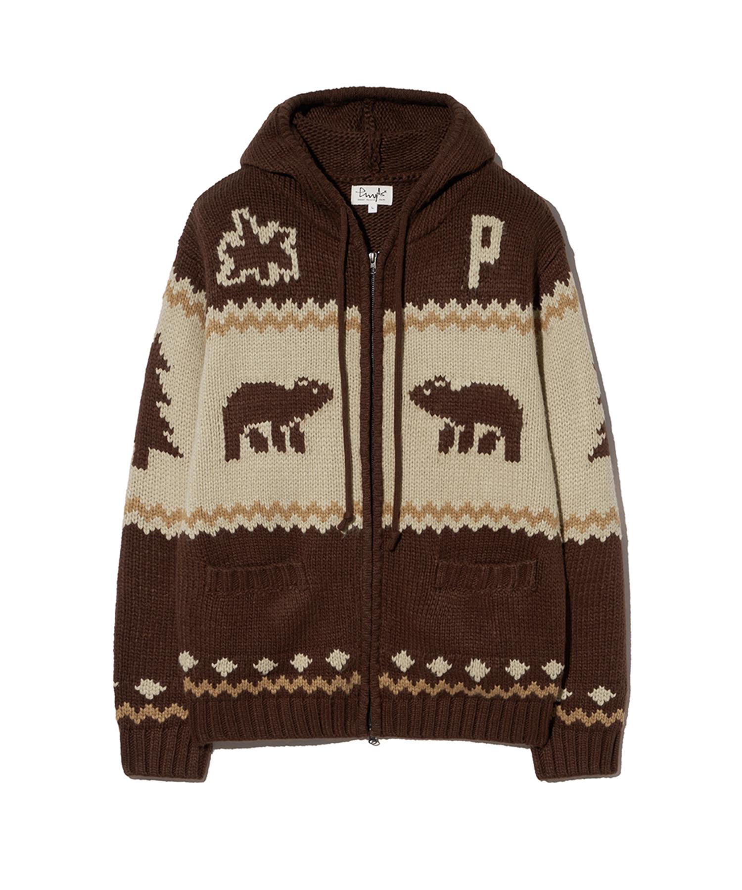 Physical Department Bear Two-Way Nordic Knit