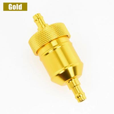 Universal 8mm Petrol Gas Fuel Filter Cleaner CNC Aluminium For Car Motorcycle Pit Dirt Bike ATV Quad Inline Oil Gas Fuel Filter