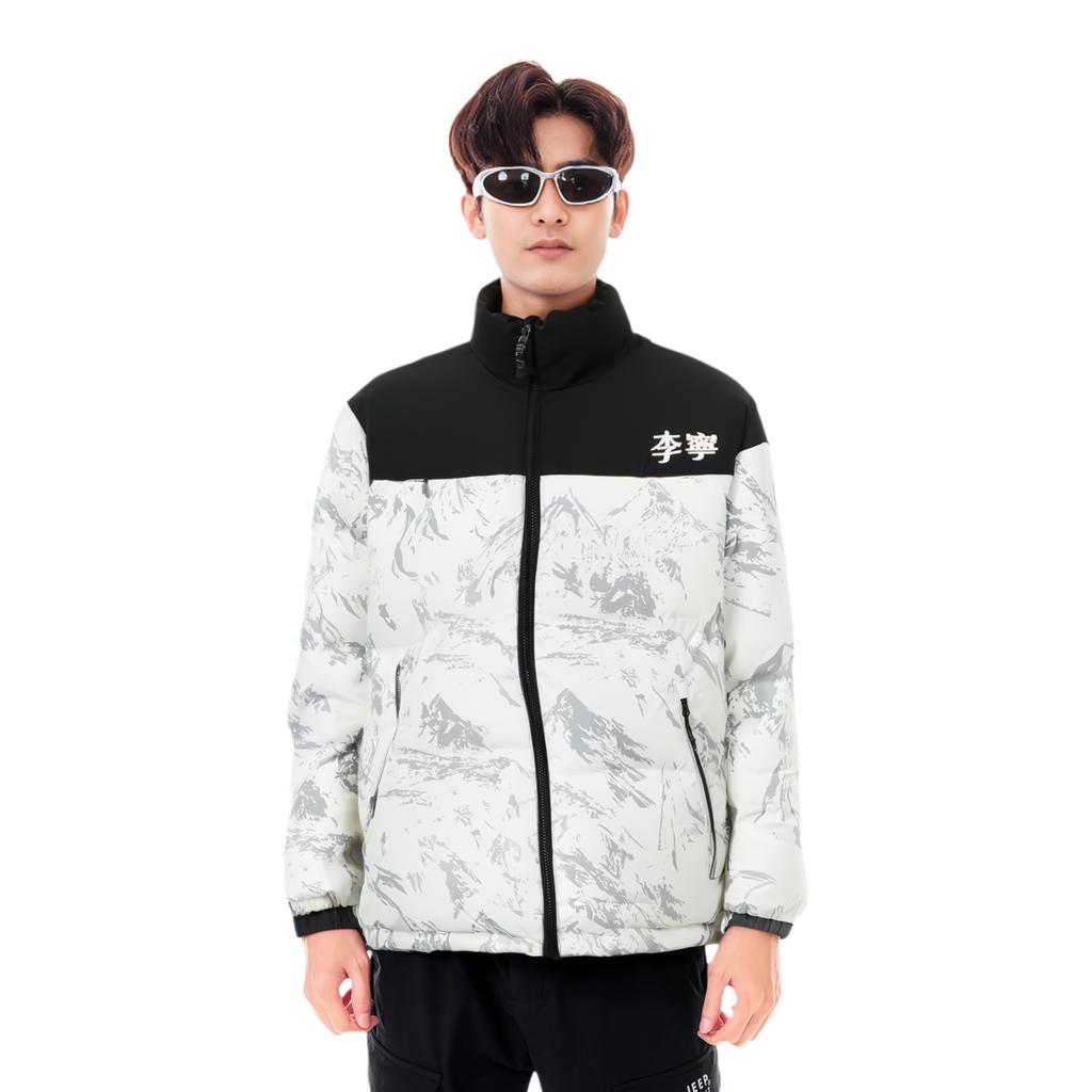 Li Ning Down Jacket Unisex Black White YYMU141-5