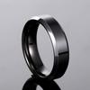 Fashion Ring Men Women Titanium Steel Black  for Women Wedding Rings  Width 6mm Custom Engraved Name