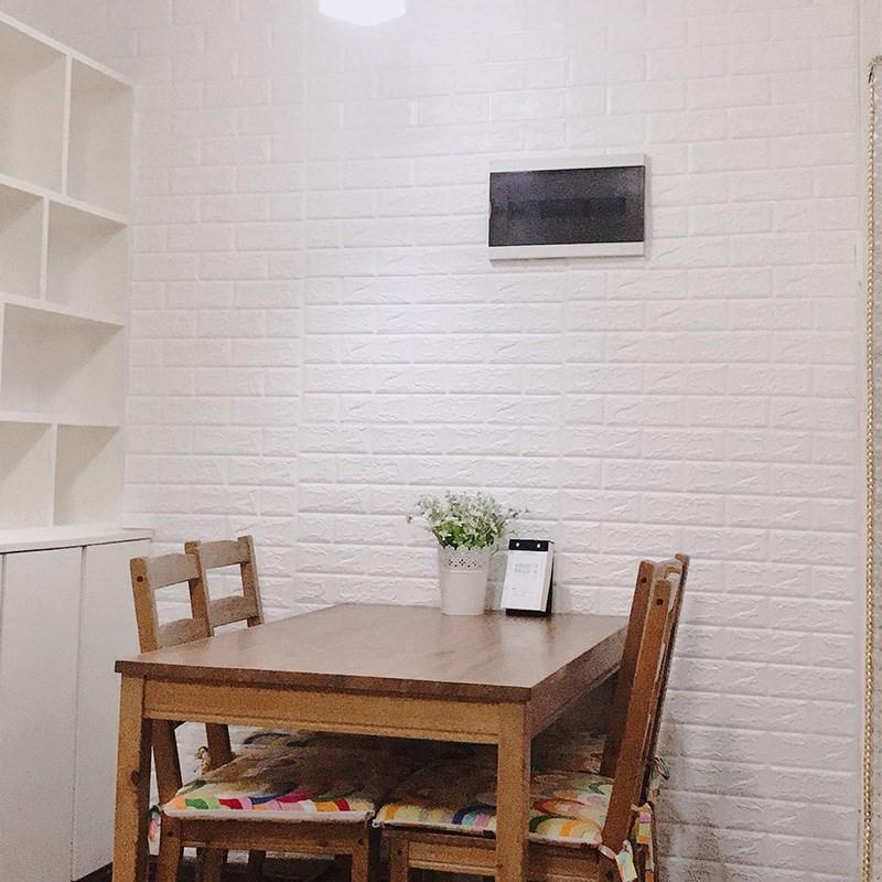 35*30cm Waterproof 3D Foam Wall Stickers Retro Wallpaper Ceiling Self Adhesive Wallpaper Background Wall Home Decoration