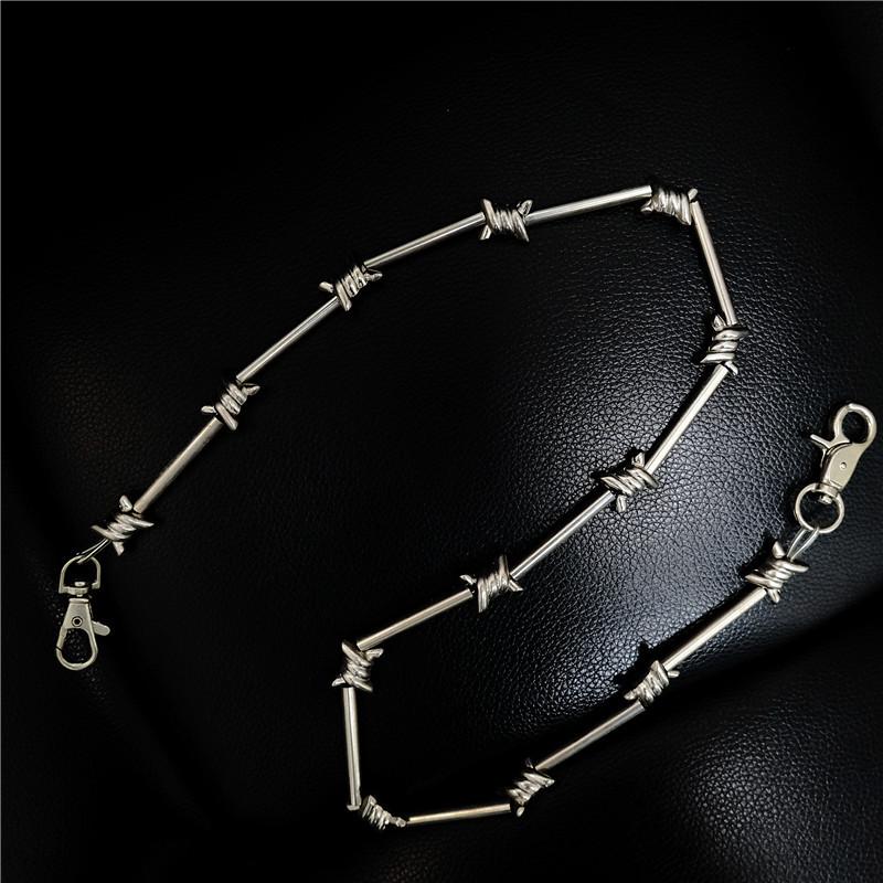 Chaîne de Portefeuille Maillons Bambou Style Punk Métal New Rock pour Pantalon