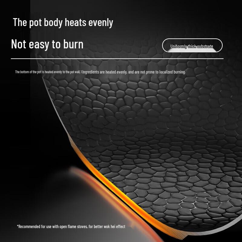 SUPOR 30cm Coating-Free Refined Iron Wok