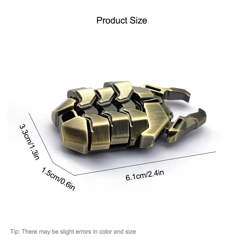 Novelty Beetle Shaped Magnetic Push Card Fidget Toy Rotating Top Compression Stress Relief Office ADHD Toy Gift