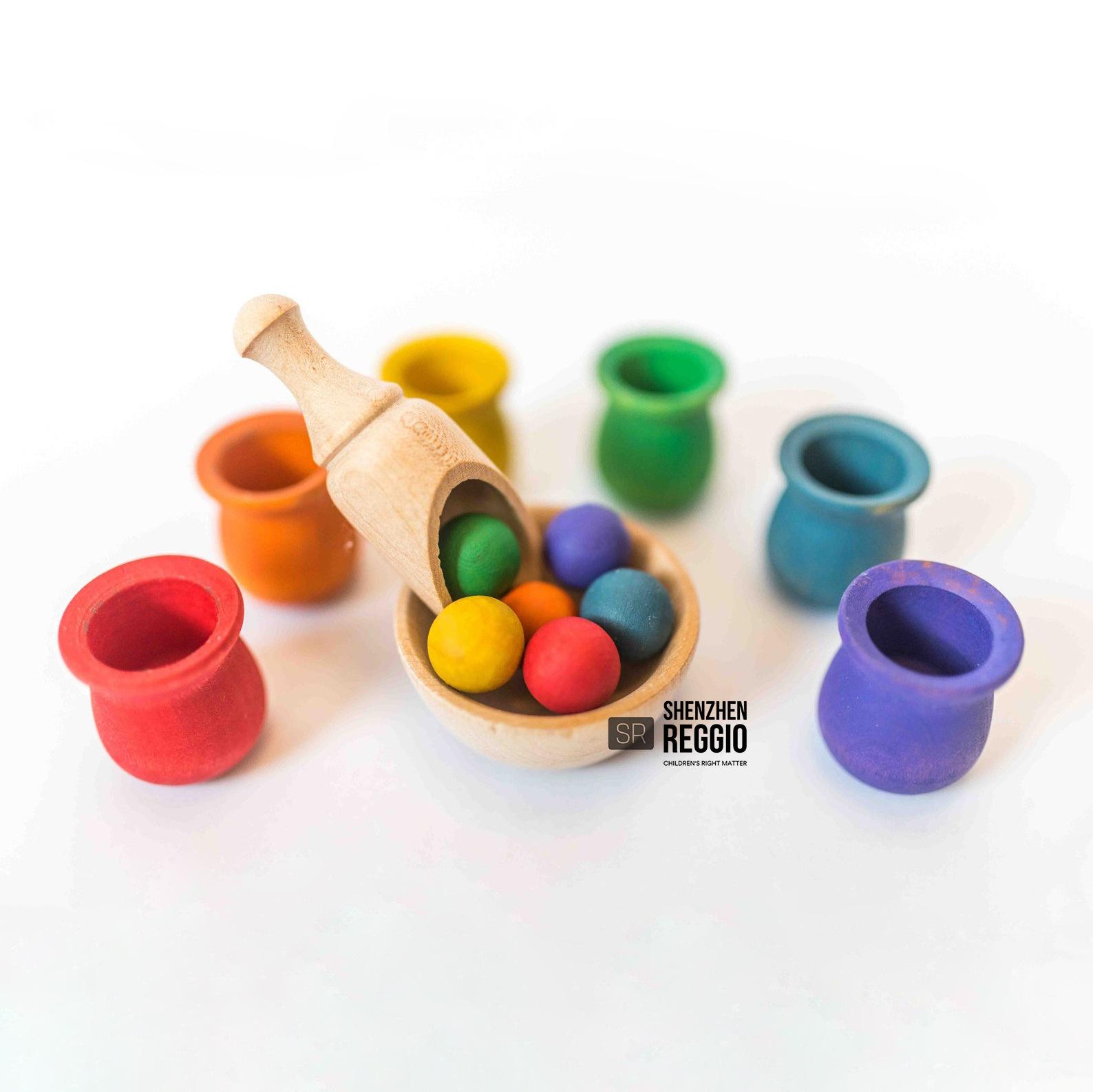 

St. Regis Omont Toys Kindergarten children color matching Instagram hot cross-border wooden toys Christmas gifts Holiday congratulations