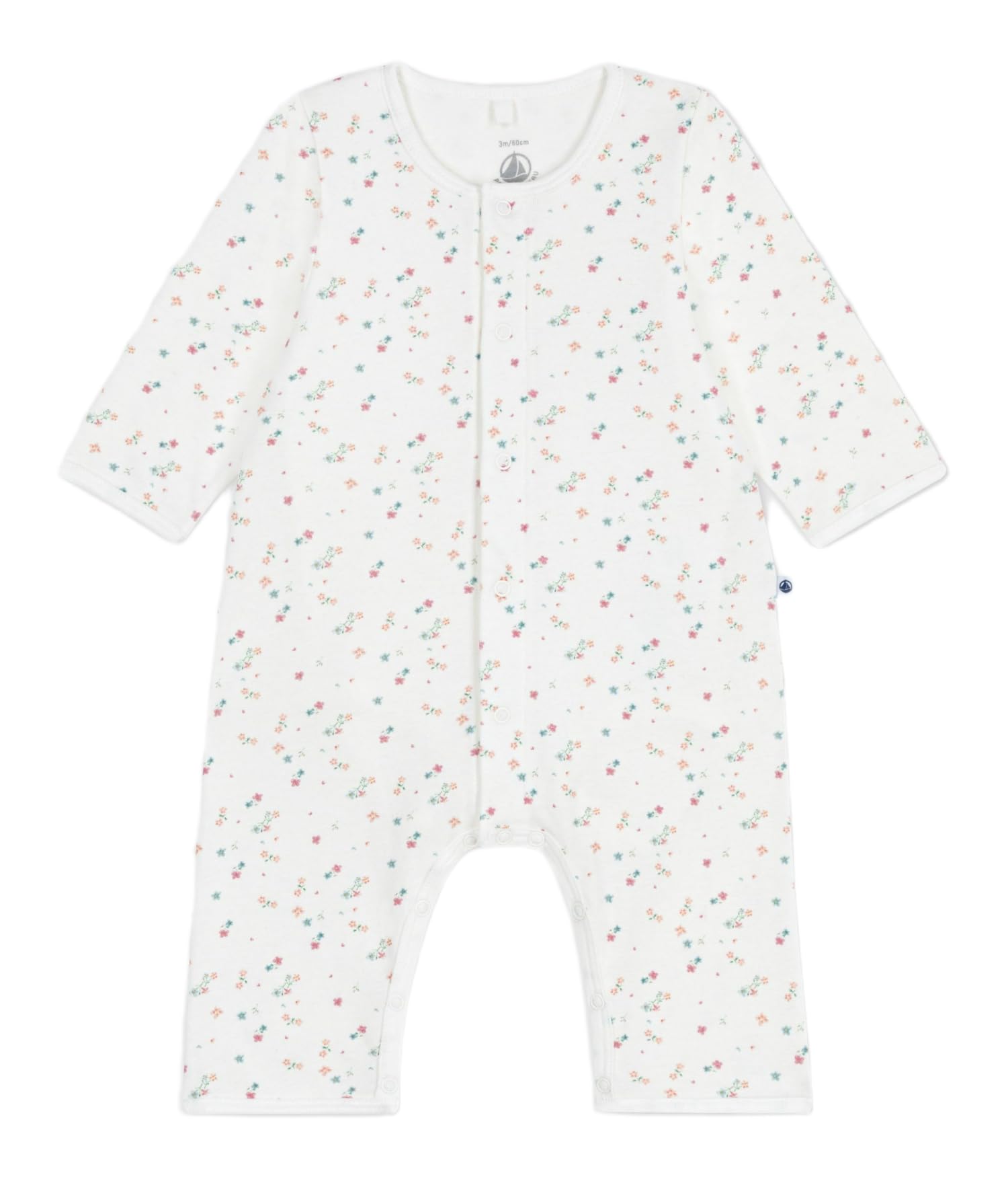 

Petit Bateau Body Jammer 60cm A0E0M, Off-White/Multicolor, 3-Month Size,