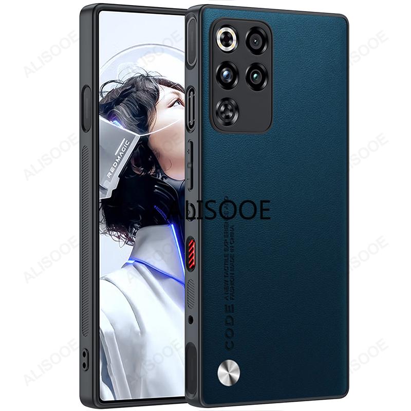 Für Nubia Red Magic 11 Pro Plus Hülle Luxus Faser Textur PU-Leder Schutz Rückseite Abdeckung Capa für RedMagic 11 Pro+ Funda