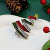 Luxury Exquisite Christmas Brooches Full Rhinestone Xmas Tree Santa Snowman Elk Penguin Brooch Pins Party Corsage Jewelry Gifts