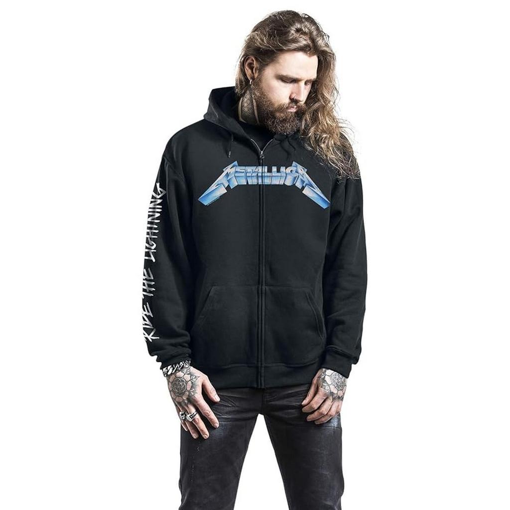 Metallica Unisex Adult Ride The Lightning Full Zip Hoodie