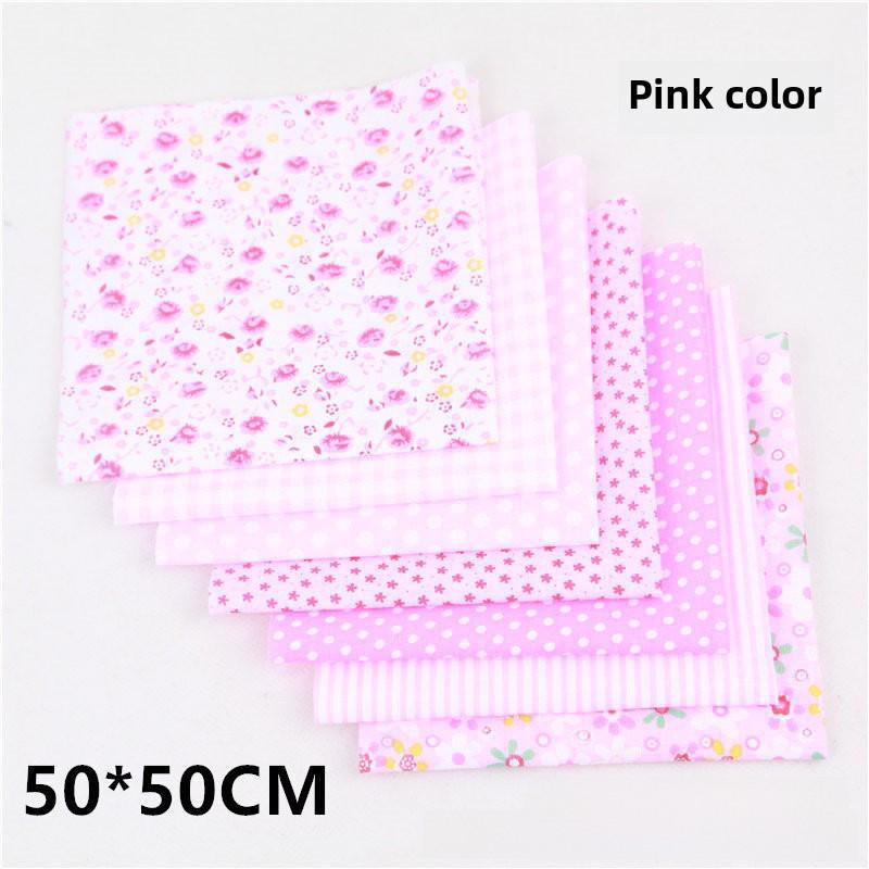 Qiaosi Patchwork Pure Cotton Fabric Set: Small Floral DIY Cloth for Handmade Crafts