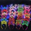 Led Glowing Colorful Headband Festive Party Props 2026 Happy  Year Light Up Headband Party Headdress For Children Adults