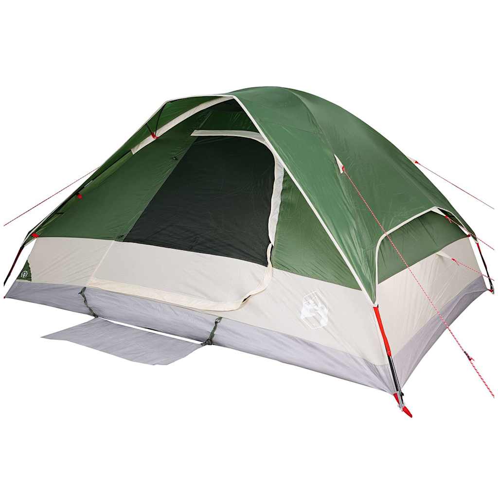 Dome Family Tent for 6 Persons Green Waterproof