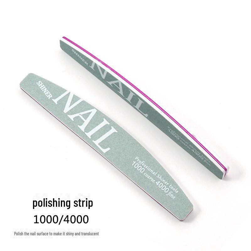 Professional Manicure Nail File and Buffing Set: Sponge, Scrub, and Sanding Strips for Polishing and Smoothing Nails