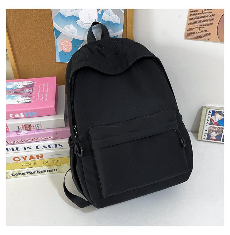 Schoolbag 1011 Spring New Women's School Bag Lightweight Backpack College Student High School Student Travel Backpack Large Capacity Commuting 