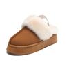 Elastic Autumn and Winter Snow Boots Two Wear Women's Platform Slippers Plush Warm Outside Wear Plush Internet Celebrity Fluffy Sandals