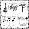 Rock Music Cake Topper Guitar Cake Toppers Music Notes Balls Cake Decorations for Musician Birthday Party Rock Theme Party