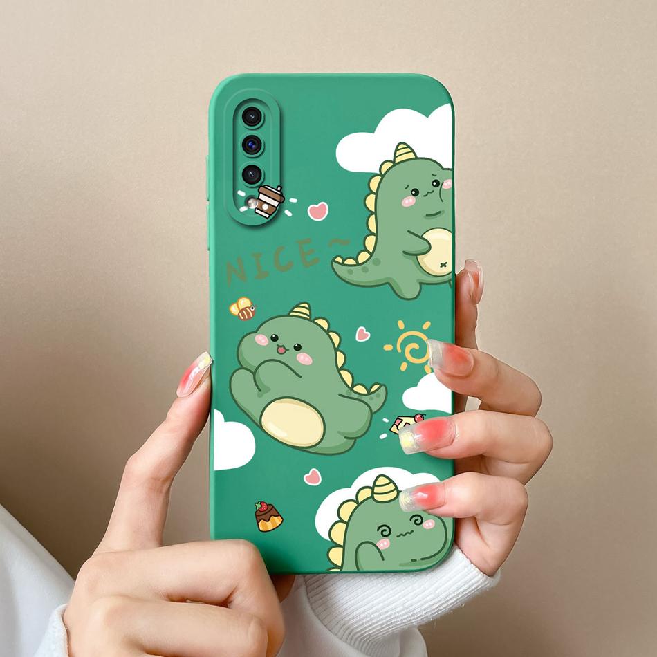 Neue Hülle Für Samsung A50 A50S Katze Weiches Glattes Flüssiges Silikon Vollschutz Anti-Schock-Stoßfänger Für Galaxy A 50 A 50S Funda Coque
