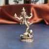 Vintage Brass Four Armed Buddha Statue Home Decoration Bronze Carving Crafts for Statue of God Antique Home Decor Items Gift