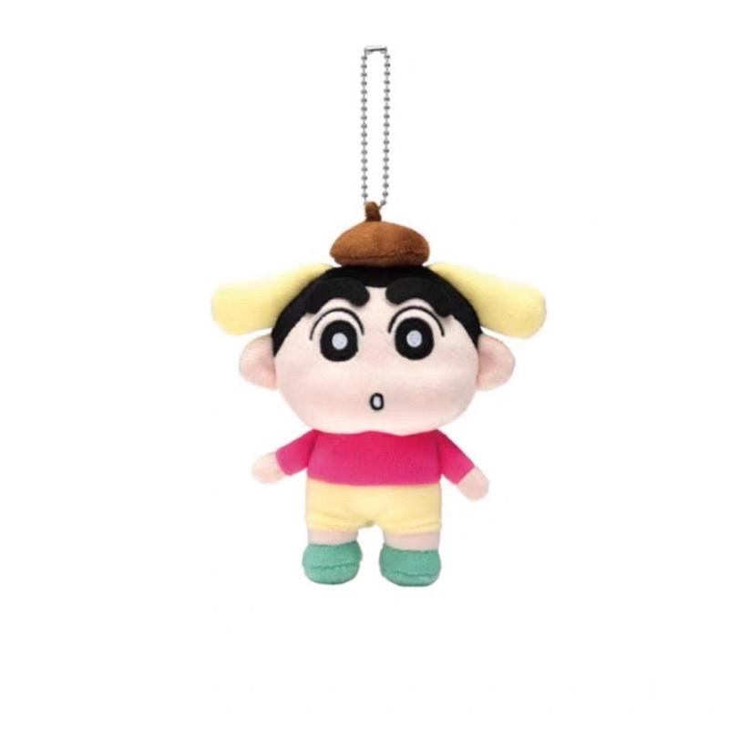 Pompompurin Crayon Sanrio Shin Chan Plush Keychain Pendant Toy Decoration Doll
